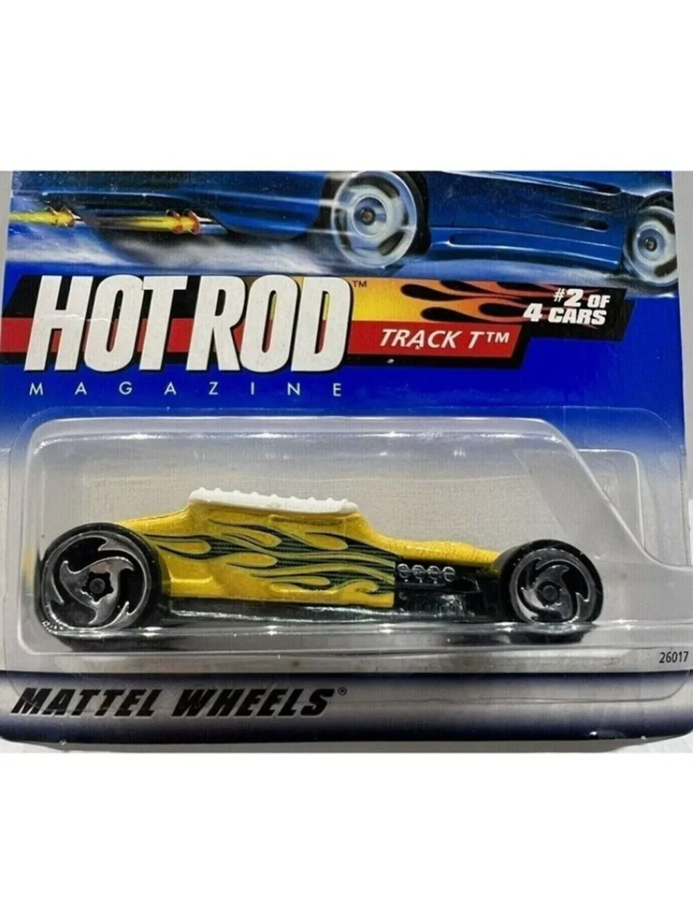 Vintage Die Cast Hot Wheels 1999 Hot Rod Magazine 2 of 4 Cars Track T #006 26017